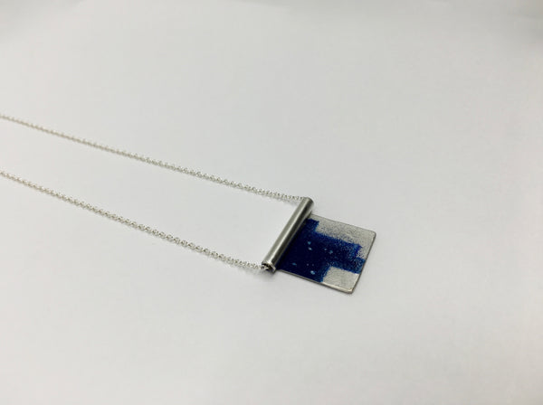 Necklace with City Scape - Argentium Sterling Silver