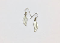 Leaf Dangle Earrings - Argentium Sterling Silver