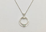 Necklace with Gemstone Pendant - Argentium Sterling Silver - More gemstone options available